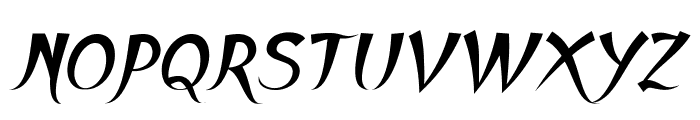 Broomstick-BoldItalic Font UPPERCASE