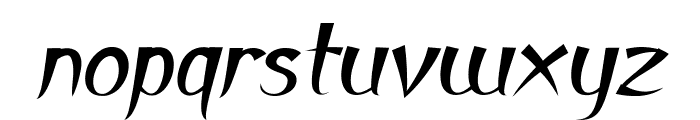 Broomstick-BoldItalic Font LOWERCASE