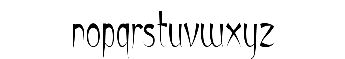 Broomstick-CondensedRegular Font LOWERCASE