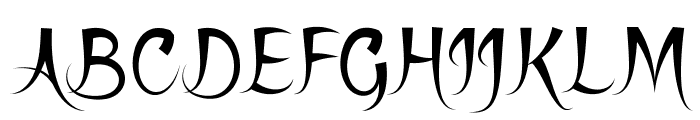 Broomstick Font UPPERCASE