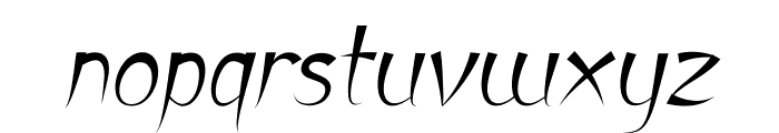 BroomstickItalic Font LOWERCASE