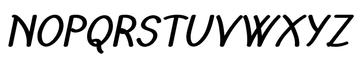 Broosh-BoldItalic Font UPPERCASE