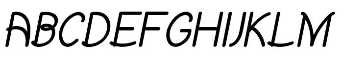 Broosh-Italic Font UPPERCASE