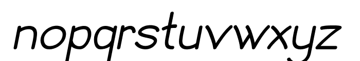 Broosh-Italic Font LOWERCASE