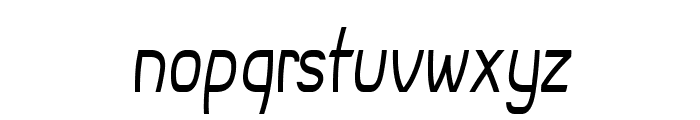 Bruin-CondensedItalic Font LOWERCASE