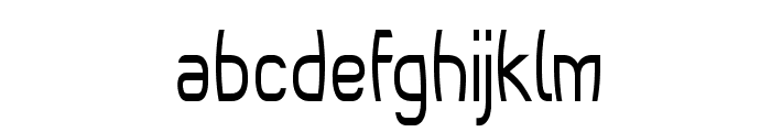 Bruin-CondensedRegular Font LOWERCASE