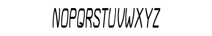 Bruin-ExtracondensedItalic Font UPPERCASE