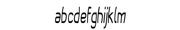 Bruin-ExtracondensedItalic Font LOWERCASE