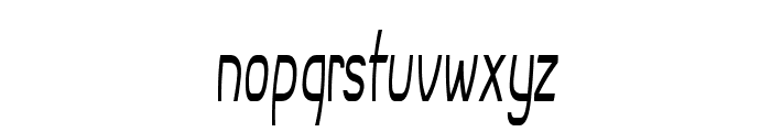 Bruin-ExtracondensedItalic Font LOWERCASE