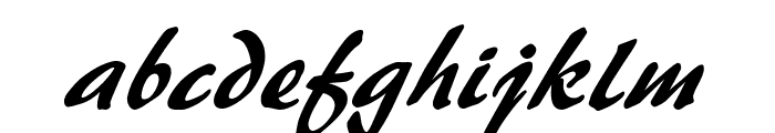 Brushstroke 35 Italic Font LOWERCASE