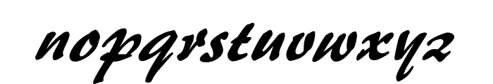 Brushstroke 35 Italic Font LOWERCASE