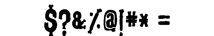 BRAIN EATER Font OTHER CHARS