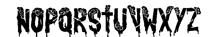 BRAIN EATERZ Bold Font LOWERCASE