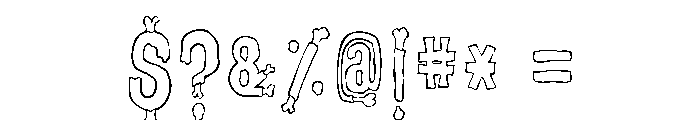 BRAIN EATERZ Font OTHER CHARS