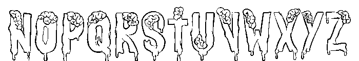 BRAIN EATERZ Font LOWERCASE