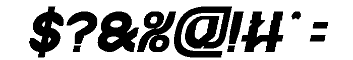 BRAIN MACHINE Bold Italic Font OTHER CHARS