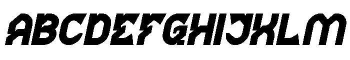 BRAIN MACHINE Bold Italic Font UPPERCASE