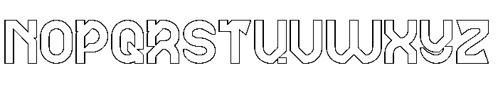 BRAIN MACHINE-Hollow Font UPPERCASE