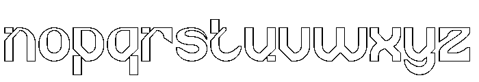 BRAIN MACHINE-Hollow Font LOWERCASE