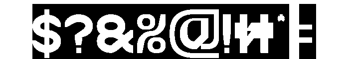 BRAIN MACHINE-Inverse Font OTHER CHARS