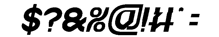 BRAIN MACHINE Italic Font OTHER CHARS