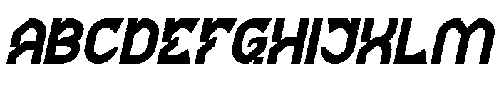 BRAIN MACHINE Italic Font UPPERCASE