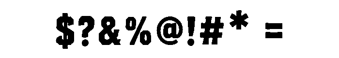 BRAVEFORD Font OTHER CHARS