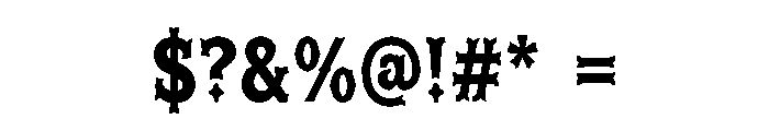 BRAVERO Font OTHER CHARS
