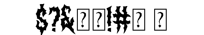 BREAKS Font OTHER CHARS