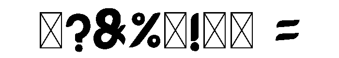 BRIANTA RETRO Font OTHER CHARS