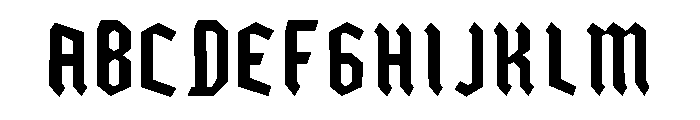 BRISTOL Font UPPERCASE
