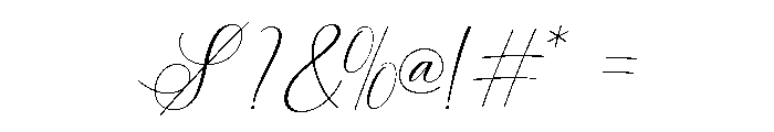 BRITHNEY-Regular Font OTHER CHARS