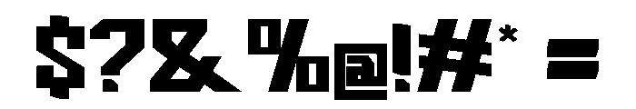 BROCSY-Bold Font OTHER CHARS
