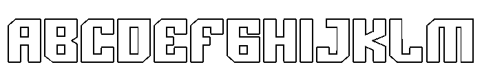 BROCSY-Outline Font UPPERCASE