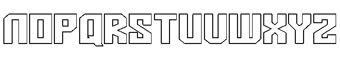 BROCSY-Outline Font UPPERCASE