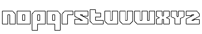 BROCSY-Outline Font LOWERCASE
