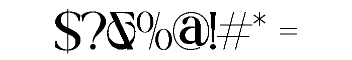 BROGADE-Regular Font OTHER CHARS