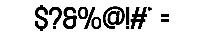 BROKEZ Extra Light Font OTHER CHARS