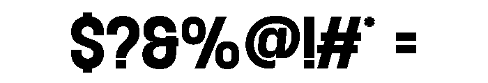 BROKEZ-Regular Font OTHER CHARS