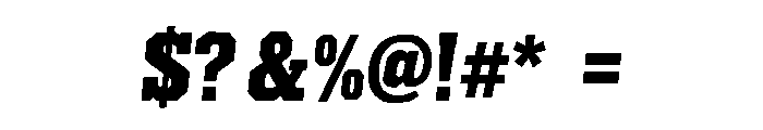 BRONVEX Font OTHER CHARS