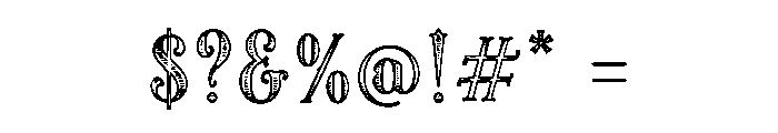 BRONZEWICK Font OTHER CHARS