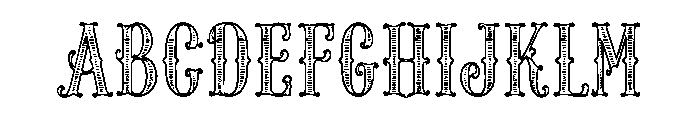 BRONZEWICK Font UPPERCASE