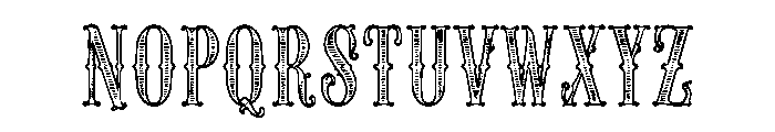 BRONZEWICK Font UPPERCASE