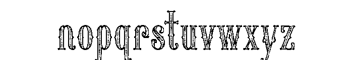 BRONZEWICK Font LOWERCASE