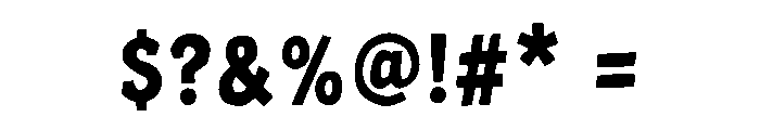 BRUTAK Font OTHER CHARS