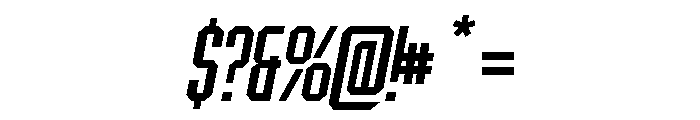 BRUTEFORCE Bold Italic Font OTHER CHARS