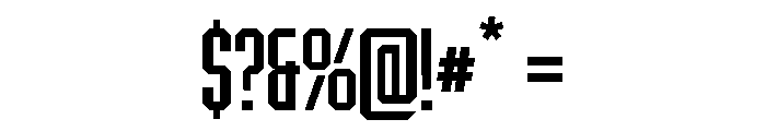 BRUTEFORCE Bold Font OTHER CHARS