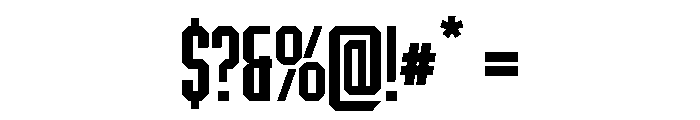 BRUTEFORCE-ExtraBold Font OTHER CHARS
