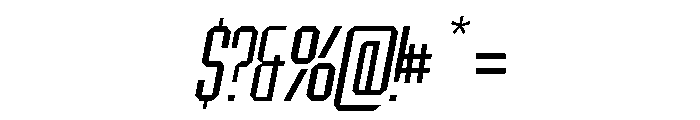 BRUTEFORCE-Italic Font OTHER CHARS