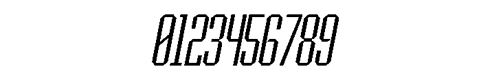 BRUTEFORCE Light Italic Font OTHER CHARS